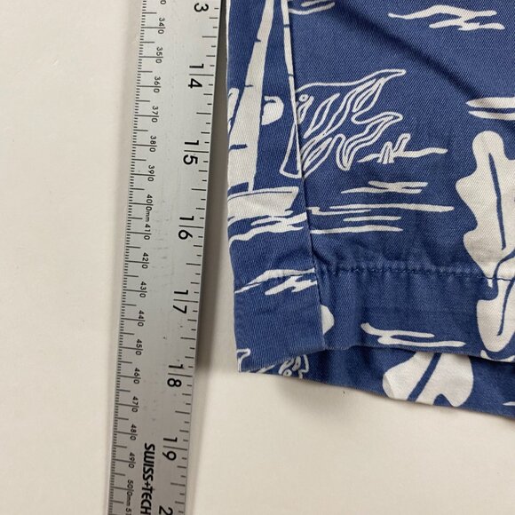 Vineyard Vines All Over Print Breaker Shorts Mens 35 Anguilla Sailing Tropical - Picture 13 of 14